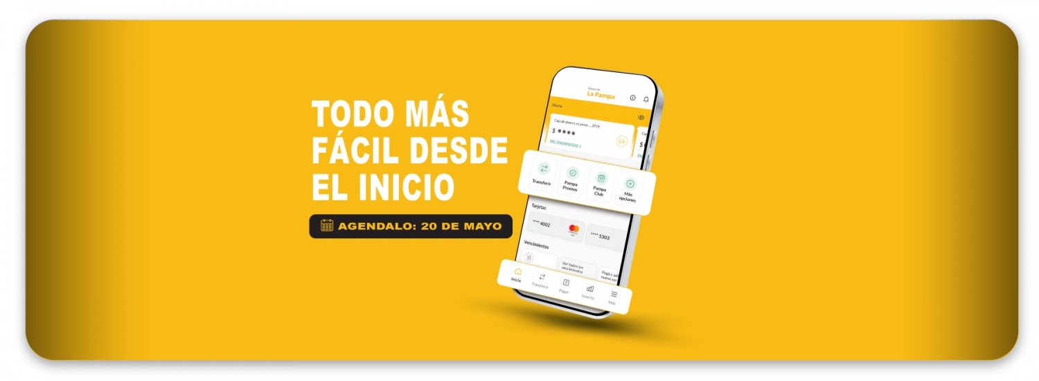 Home Banking y Pampa Móvil